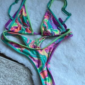 Kulani Kinis Multicolor Swirl Bikini